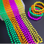 Neon Jewelry Factory - OEM Beaded Bracelets Necklaces 80s Party Costume