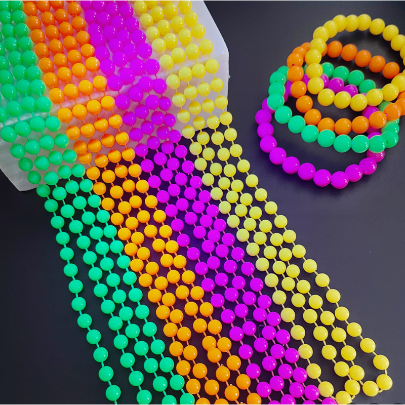 Neon Jewelry Factory - OEM Beaded Bracelets Necklaces 80s Party Costume