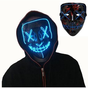 Led Mask Factory - OEM Light up Purge Glow Scary Halloween Party Props