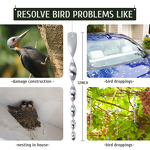 Bird Scare Device Factory - OEM Reflective Spiral Rods for Yard Garden