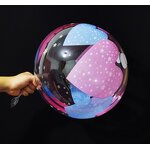 Bobo Balloon Factory - OEM 20'' Rainbow Clouds Transparent Bubble Balloons