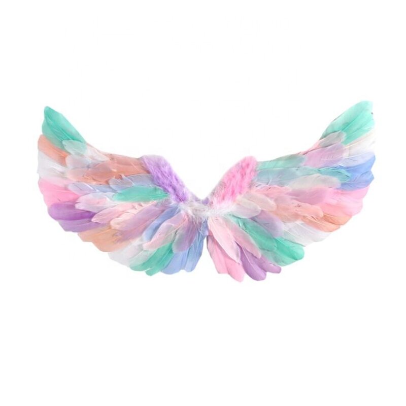 Feather Wings Factory - OEM Colorful Rainbow Angel Children Dress-up