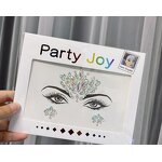 Face Crystal Stickers Factory - OEM 3D Jewels Gems Eye Luminous Tattoo