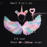 Feather Wings Factory - OEM Colorful Rainbow Angel Children Dress-up