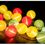 String Lights Factory - OEM 16.4ft 20 Nylon Lanterns Banner LED Hanging