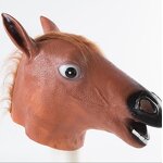 Horse Mask Factory - OEM Creepy Animal Head Hood Rubber Novelty Props