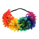 Sunflower Crown Factory - OEM Big Flower Garland Hawaiian Stretch Headpiece