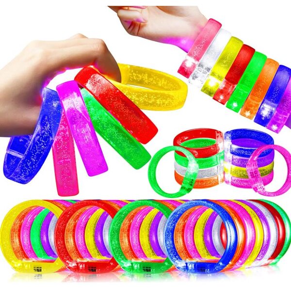 Glow Bracelets Factory - OEM Neon Light up Bubble Bangle Party Favors
