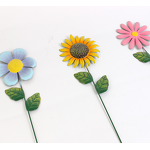 Metal Flower Garden Stakes Factory - OEM Large Colorful Landscape Decor