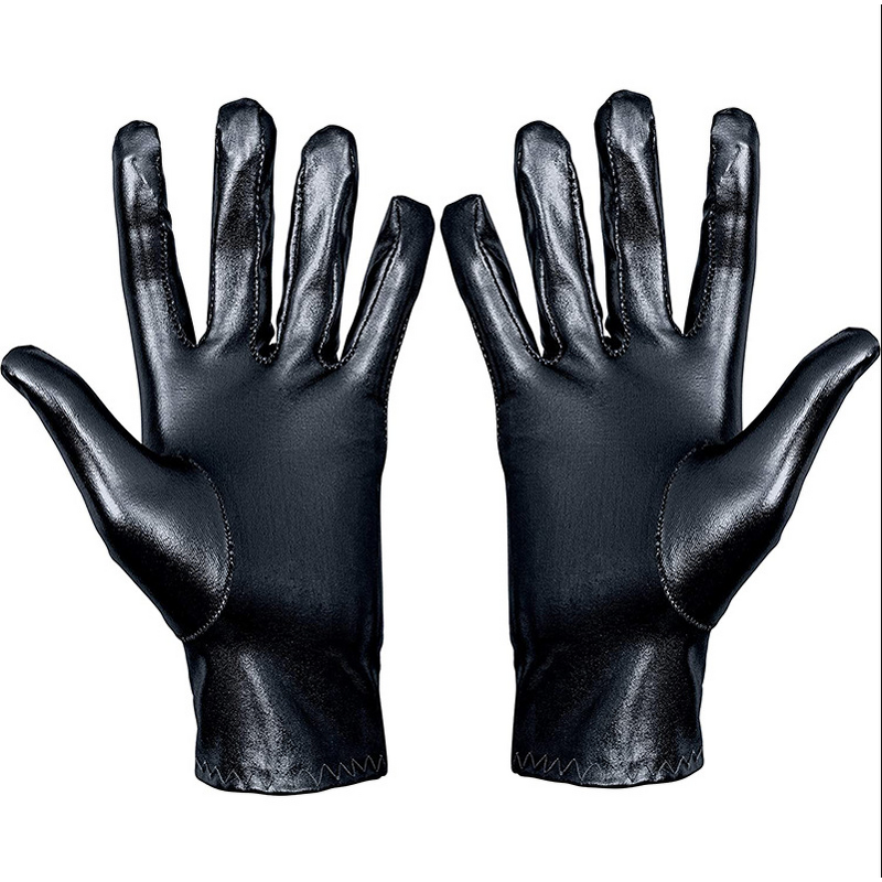 Metallic Gloves Factory - OEM Women Shiny Spandex Leather Hand Accessories