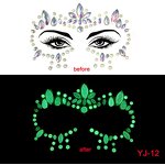 Fluorescent Face Jewels Factory - OEM Glow Luminous Body Stickers Halloween