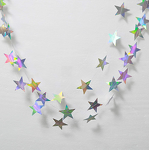 Star Garland Factory - OEM Metallic Laser Crescent Streamer Baby Shower