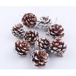 Pine Cones Factory - OEM Mini Snow Christmas Colored Paint Hanging Pendants