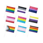 Pride Flag Factory - OEM Rainbow Gay Mini Hand Held Stick Festival