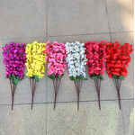 Peach Blossom Bouquet Factory - OEM Artificial Silk Flower Wedding Decor