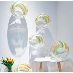 Bobo Balloon Factory - OEM 20'' Rainbow Clouds Transparent Bubble Balloons