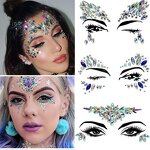 Glitter Face Jewel Stickers Factory - OEM Rhinestone Gem Holographic Crystal