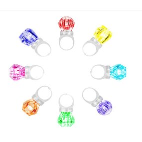 Led Rings Factory - OEM Diamond Shape Light up Flashing Finger Lights