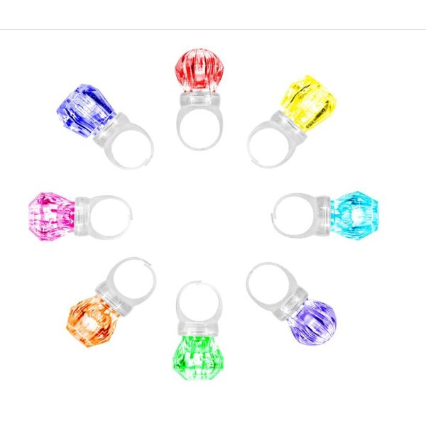 Led Rings Factory - OEM Diamond Shape Light up Flashing Finger Lights