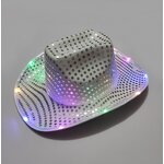 Led Cowboy Hat Factory - OEM Neon Sparkly Sequin Wide Brim Rave Top