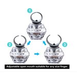 Light up Rings Factory - OEM Flashing Plastic Diamond Bling Party Favors