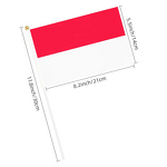 Indonesia Flags Factory - OEM Mini Hand Held Stick 5x8 Inch Parades