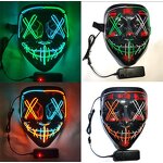 Led Mask Factory - OEM Light up Purge Glow Scary Halloween Party Props