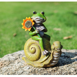 Garden Statues Factory - OEM Frog Sunflower Snail Figurine Lawn Decor