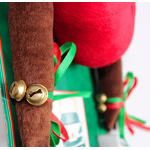 Car Decoration Kit Factory - OEM Christmas Antlers Jingle Bells Reindeer