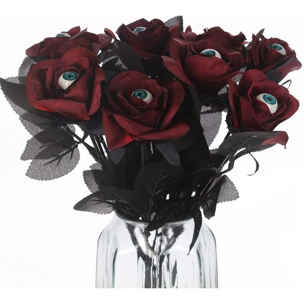Artificial Roses Factory - OEM Bloody Eyeball Flower Bouquet Halloween Decor