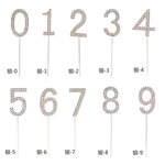 Cake Topper Factory - OEM Number 0-9 Bling Rhinestone Happy Birthday