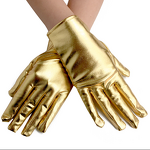 Metallic Gloves Factory - OEM Women Shiny Spandex Leather Hand Accessories