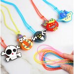 Halloween Necklaces Factory - OEM LED Spider Ghost Pumpkin Party Favors
