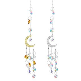 Sun Catchers Factory - OEM Hanging Crystal Moon Star Prism Rainbow Maker