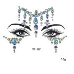 Glitter Face Jewel Stickers Factory - OEM Rhinestone Gem Holographic Crystal
