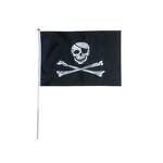 Pirate Flag Factory - OEM Mini Ghost Crossbones Jolly Roger Hand Held