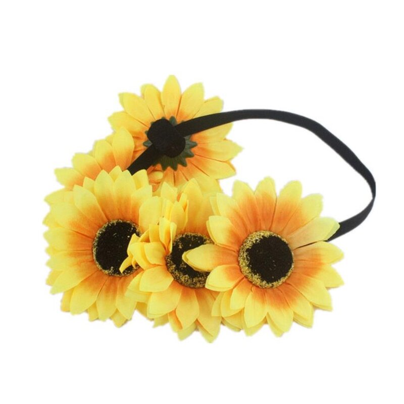 Sunflower Crown Factory - OEM Fall Big Floral Hair Wreath Bridal Headpiece