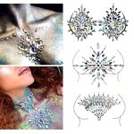 Rhinestone Gems Nipple Covers Factory - OEM Body Bra Jewels Tattoo Sticker