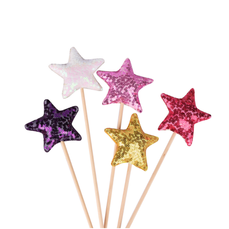 Star Wand Factory - OEM Sequins Stick Princess Cosplay Wood Handheld