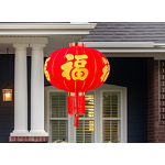 Red Lantern Factory - Bulk Wholesale Flocking Cloth Hanging Decor