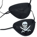 Pirate Eye Patch Factory - OEM Black Adjustable One Eye Eyemask Cosplay