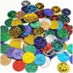 Plastic Gold Coins Factory - Bulk Pirate Halloween Treasure Hunt Favors