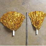Cheerleading Pom Poms Factory - OEM Metallic Foil Tassels with Handle