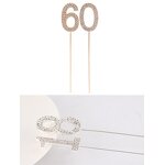 Cake Topper Factory - OEM Number 0-9 Bling Rhinestone Happy Birthday