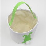 Easter Basket Factory - OEM Bunny Canvas Jute Burlap Hunt Bucket Tote