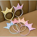 Crown Headband Factory - OEM Double Sides Sequins Princess Girls Hairband
