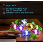 Led Ice Cube Factory - OEM Heart Multi-Color Flashing Liquid Activation