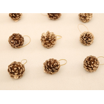 Pine Cones Factory - OEM Mini Snow Christmas Colored Paint Hanging Pendants