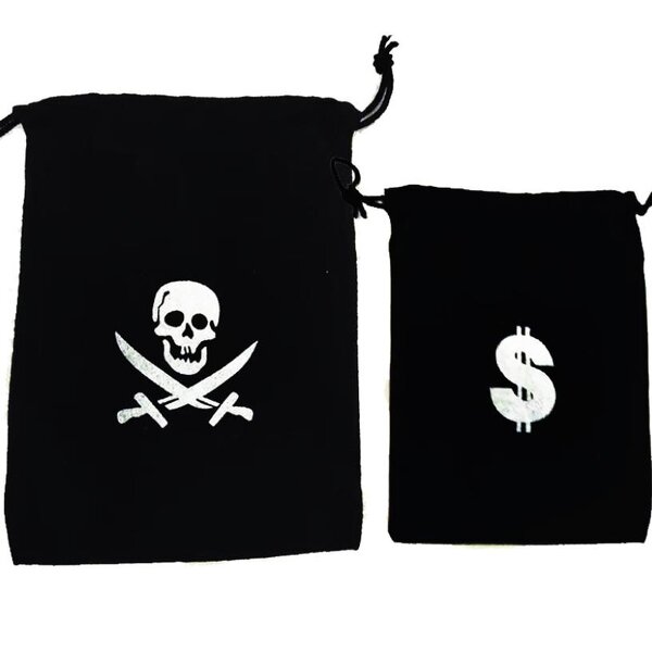 Pirate Bag Factory - OEM Drawstring Velvet Pouch for Jewels Coins