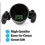 Coffee Mug Factory - OEM Game Over Ceramic Gamers Cup Controller Handle